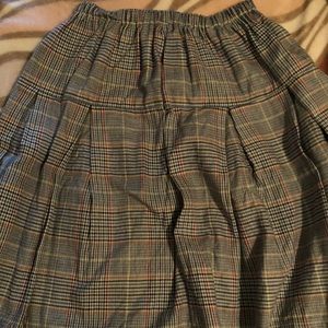Handmade Plaid Skirt